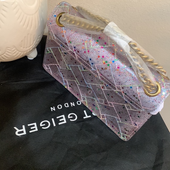 - Kurt Geiger London Mini Kensington Glitter Crossbody Bag - Picture 3 of 17